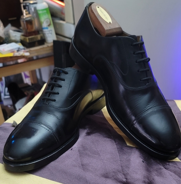 Brunello Cucinelli black cap toe oxfords - Picture 8 of 12